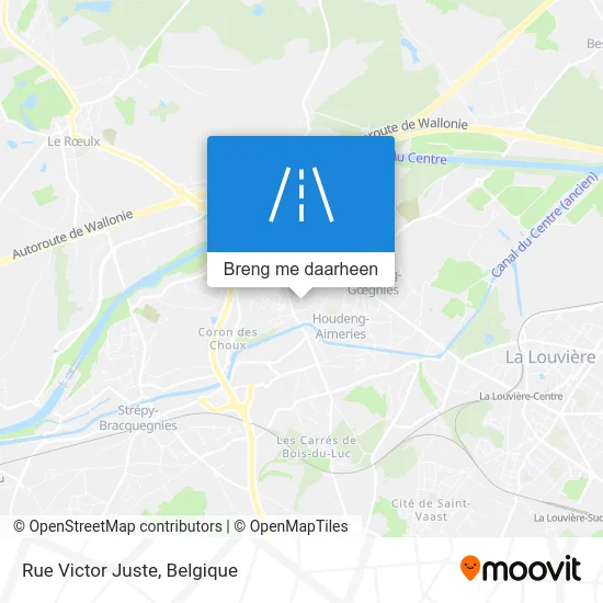 Rue Victor Juste kaart