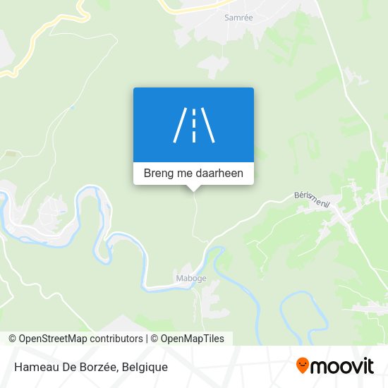 Hameau De Borzée kaart