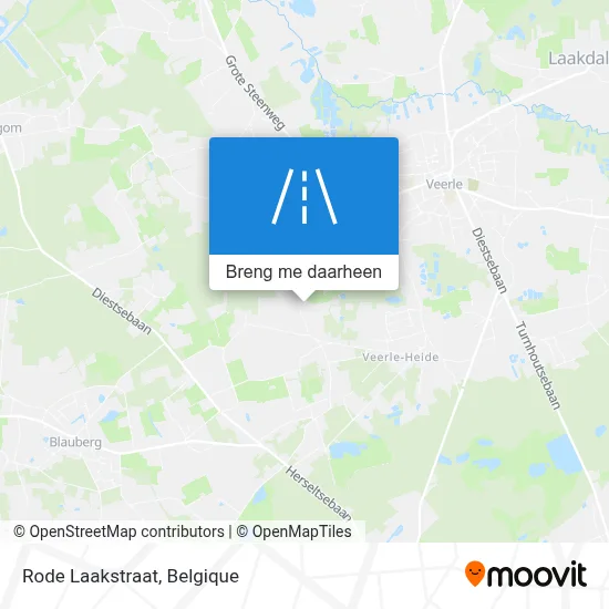 Rode Laakstraat kaart