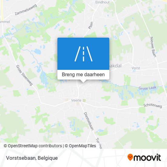 Vorstsebaan kaart