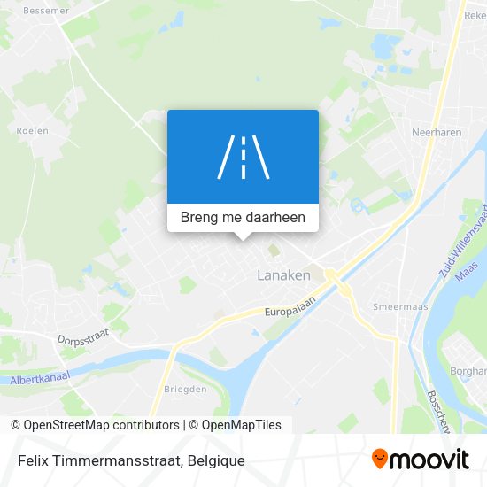 Felix Timmermansstraat kaart