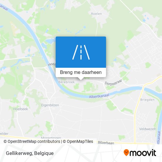 Gellikerweg kaart