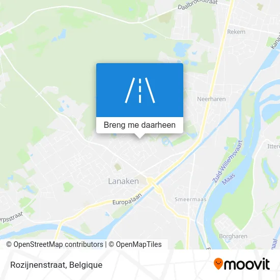 Rozijnenstraat kaart