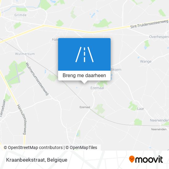 Kraanbeekstraat kaart