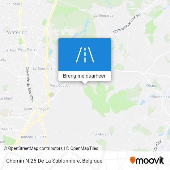 Chemin N.26 De La Sablonnière kaart