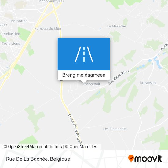 Rue De La Bachée kaart
