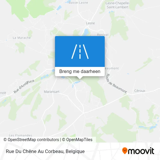 Rue Du Chêne Au Corbeau kaart