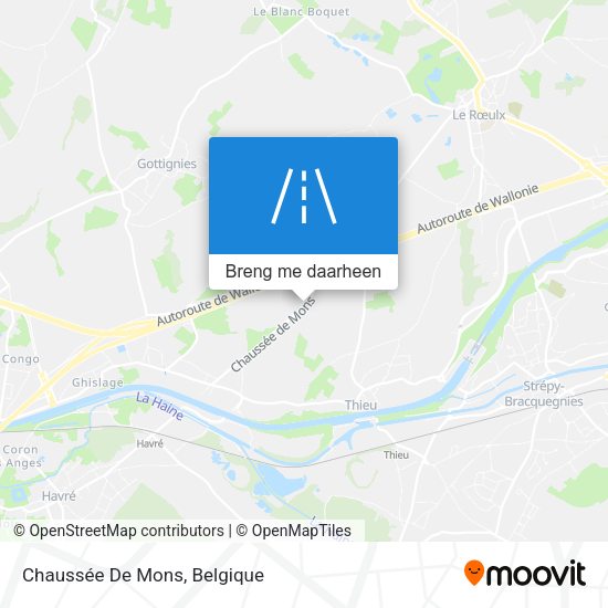 Chaussée De Mons kaart