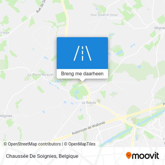 Chaussée De Soignies kaart