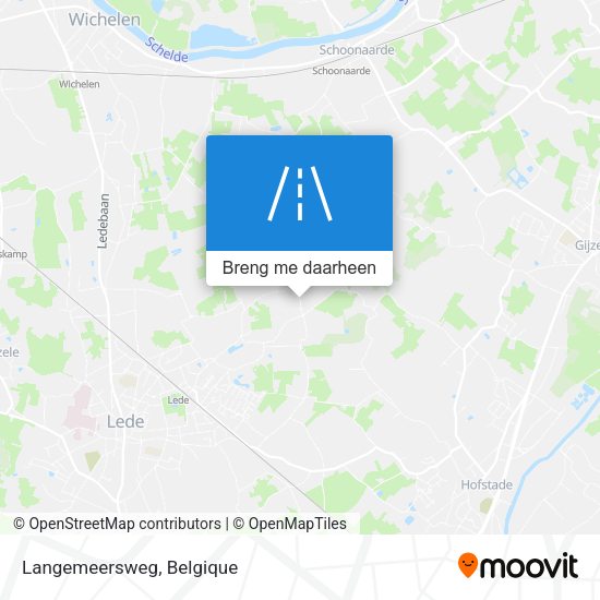 Langemeersweg kaart