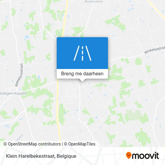 Klein Harelbekestraat kaart