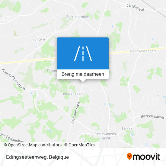 Edingsesteenweg kaart