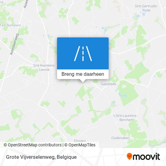 Grote Vijverselenweg kaart