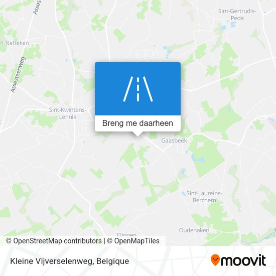 Kleine Vijverselenweg kaart