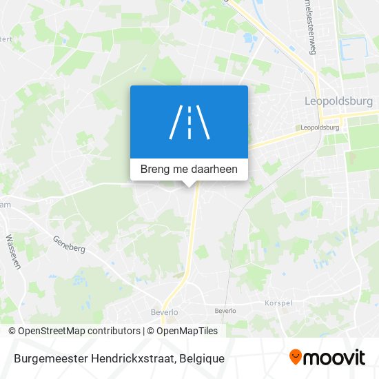 Burgemeester Hendrickxstraat kaart