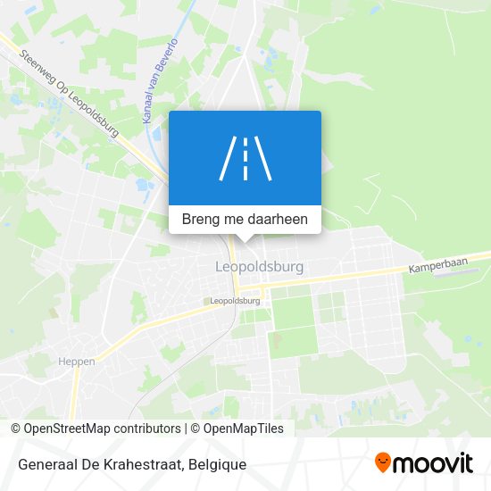 Generaal De Krahestraat kaart