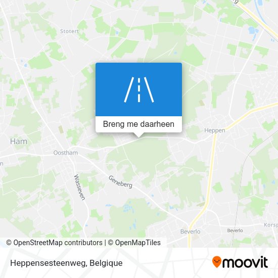 Heppensesteenweg kaart