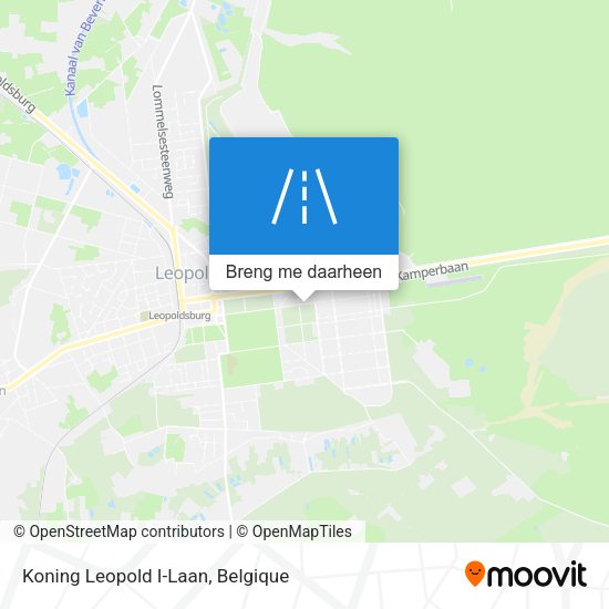Koning Leopold I-Laan kaart
