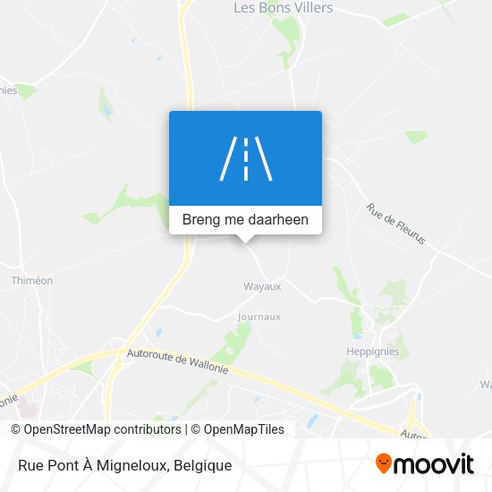 Rue Pont À Migneloux kaart