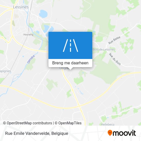 Rue Emile Vandervelde kaart