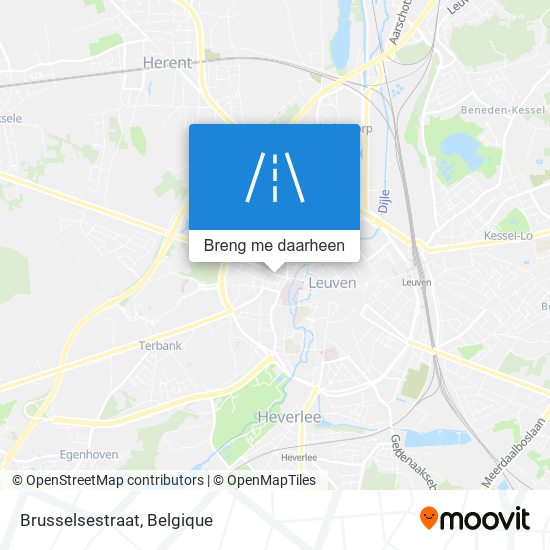 Brusselsestraat kaart