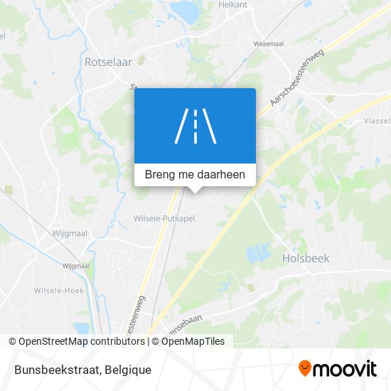 Bunsbeekstraat kaart
