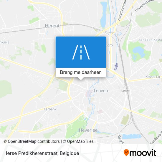 Ierse Predikherenstraat kaart