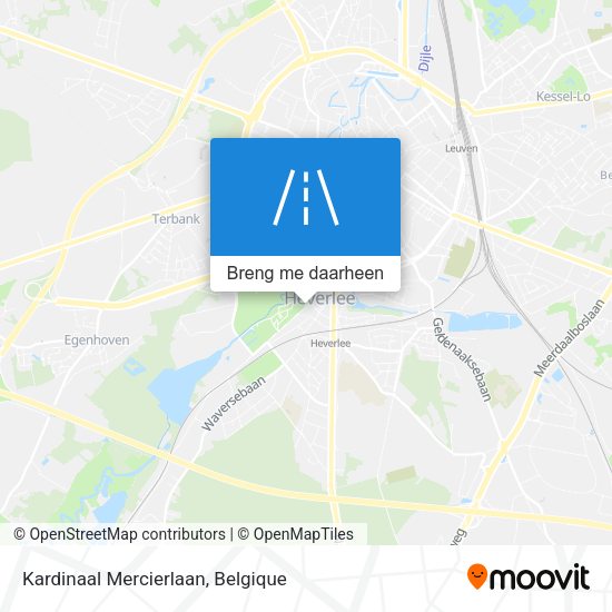Kardinaal Mercierlaan kaart