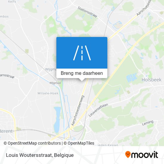 Louis Woutersstraat kaart