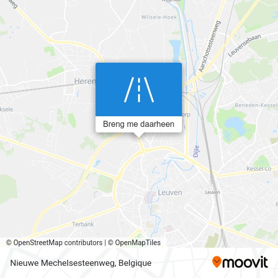 Nieuwe Mechelsesteenweg kaart