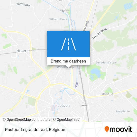 Pastoor Legrandstraat kaart