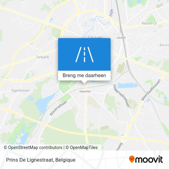 Prins De Lignestraat kaart