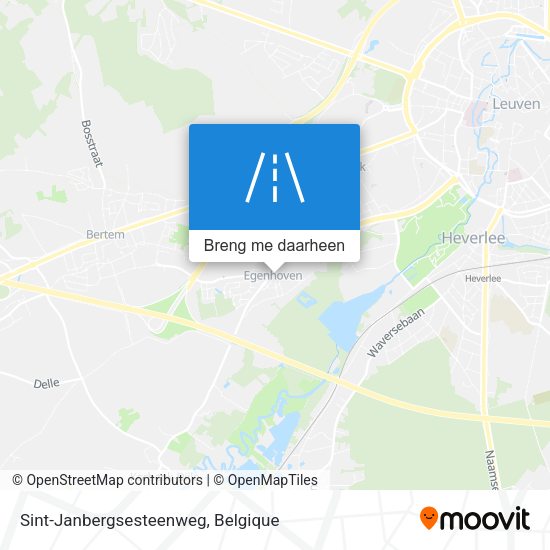 Sint-Janbergsesteenweg kaart