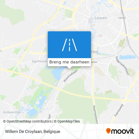 Willem De Croylaan kaart