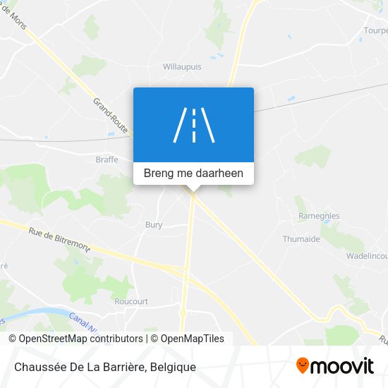 Chaussée De La Barrière kaart