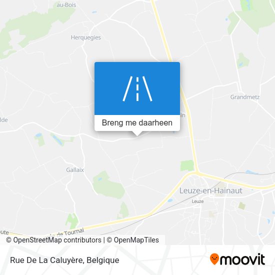 Rue De La Caluyère kaart