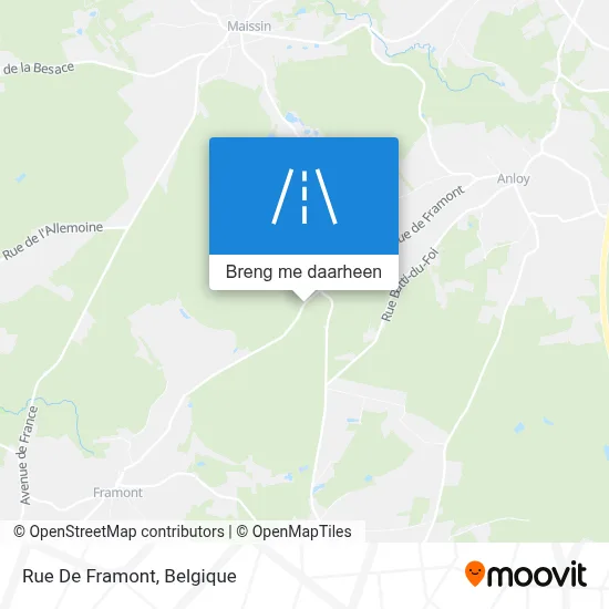 Rue De Framont kaart