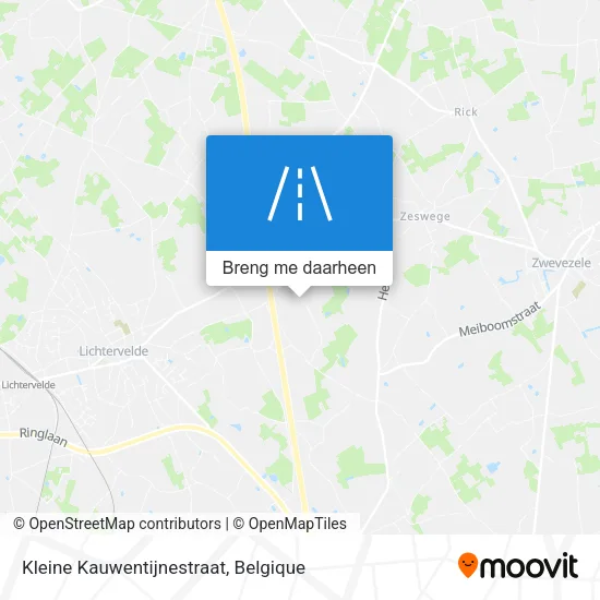 Kleine Kauwentijnestraat kaart