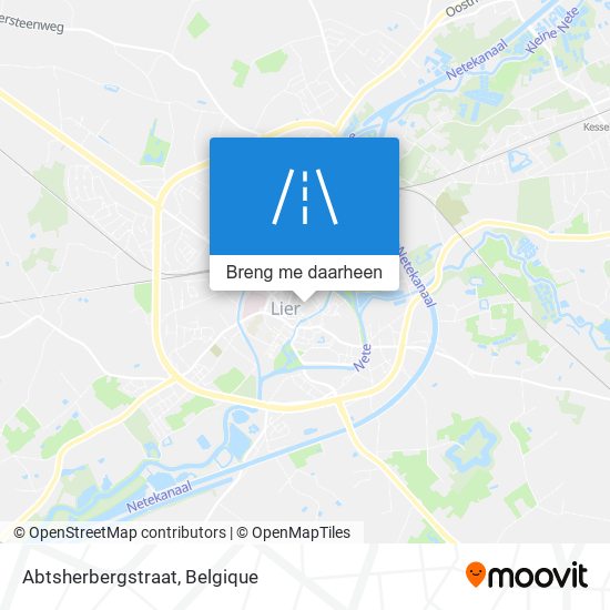 Abtsherbergstraat kaart