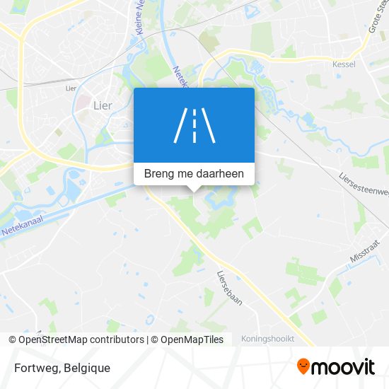 Fortweg kaart