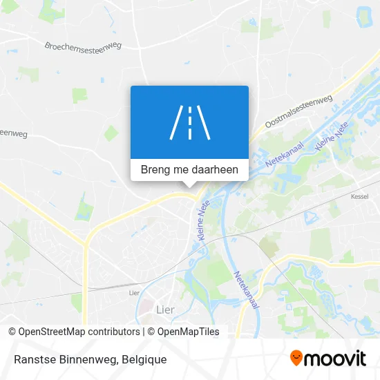 Ranstse Binnenweg kaart