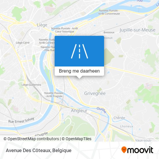 Avenue Des Côteaux kaart