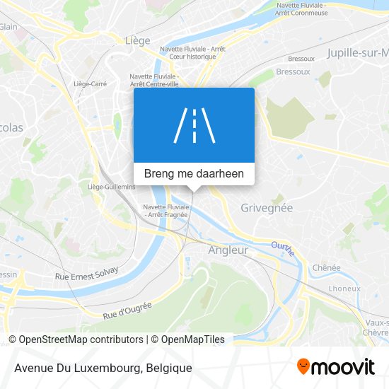 Avenue Du Luxembourg kaart