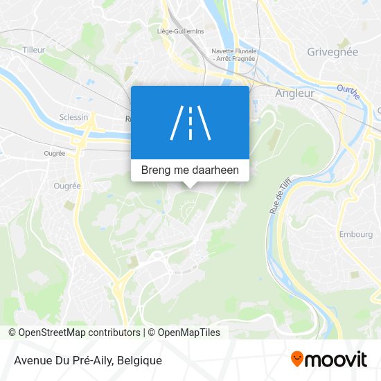 Avenue Du Pré-Aily kaart