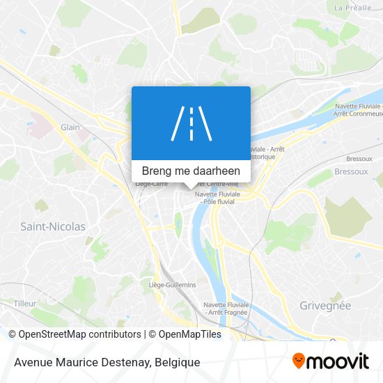 Avenue Maurice Destenay kaart