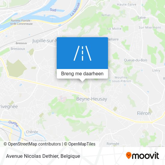 Avenue Nicolas Dethier kaart