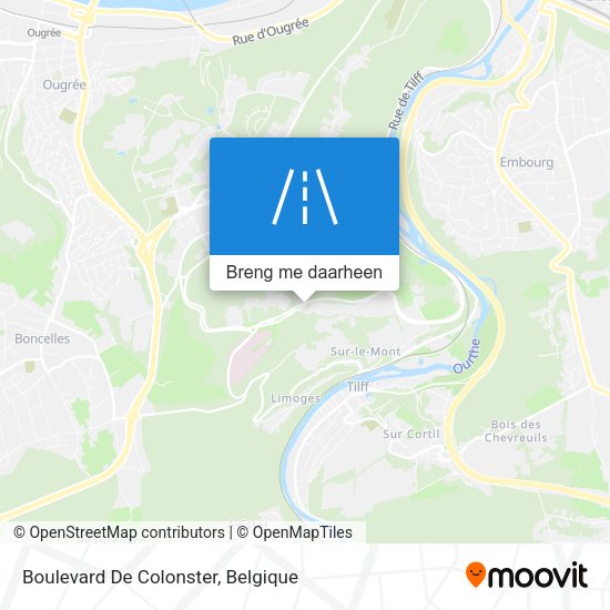 Boulevard De Colonster kaart