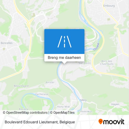 Boulevard Edouard Lieutenant kaart