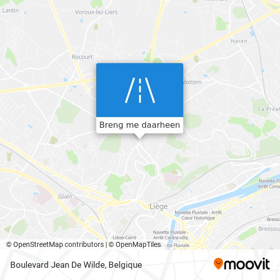 Boulevard Jean De Wilde kaart