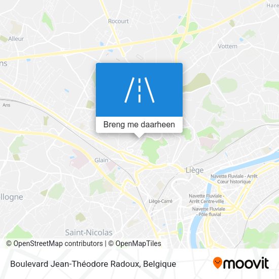 Boulevard Jean-Théodore Radoux kaart